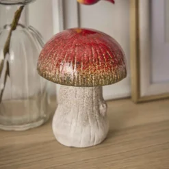 Pilz Punkte, rot, 12 cm