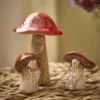 Pilz Wichtel, flach/rot, 6.2 cm