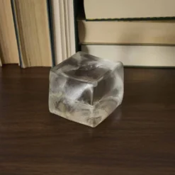 Quetsch-Würfel, transparent, 7 cm