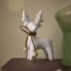 Rentier Schleife, weiß, 9 cm