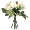 Rosenstrauß 7 Blüten, creme, 28 cm
