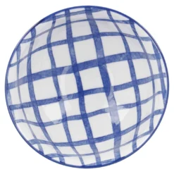 Schale Bali, Karo/blau, tief, 11.5 cm