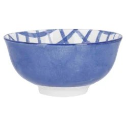 Schale Bali, Karo/blau, tief, 11.5 cm