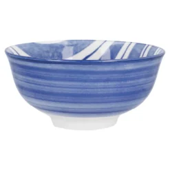 Schale Bali, Streifen/blau, tief, 11.5 cm