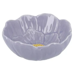 Schale Blüten, violett, 9.5 cm