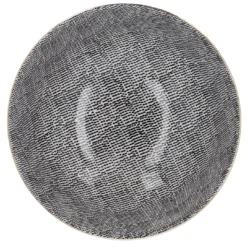 Schale China, groß, schwarz/weiß, Striche