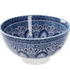 Schale China, hoch, blau/hellblau, 9.5 cm