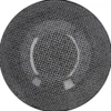 Schale China mit Rand, Perlen, schw/wss, 17 cm