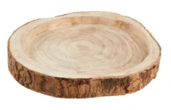 Schale Holzscheibe, 35 cm