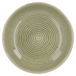 Schale Rille, grün, 11 cm