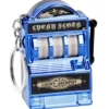 Schlüsselanhänger Spielautomat, blau
