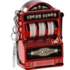 Schlüsselanhänger Spielautomat, rot
