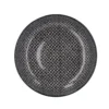 Schüssel China, flach, Perlen, schw/wss, 23 cm