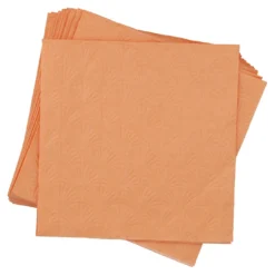 Serviette Artdeco, Prägung, peach, 16 Stück