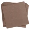 Serviette Artdeco, Prägung, schokobraun, 16 Stück