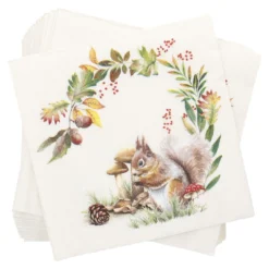 Servietten Waldtiere, Eichhörnchen, 20 Stück