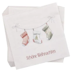 Servietten Weihnachten, Strumpf, 20 Stück