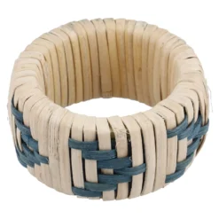 Serviettering Natur, blau, 5.5 cm
