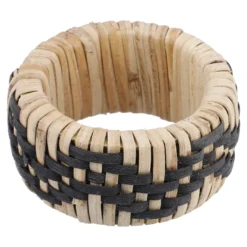 Serviettering Natur, schwarz, 5.5 cm