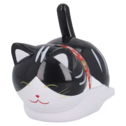 Solar-Katze Wackelschwanz, schwarz, 11 cm
