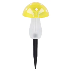 Solar-Stecker Pilz, gelb, 20 cm