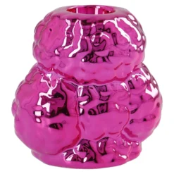 Stabkerzenhalter Pudel, pink, 7 cm