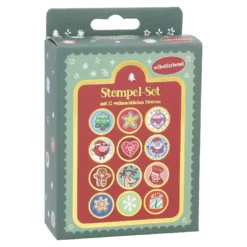 Stempel-Set Xmas, selbstfärbend, 12 Stück