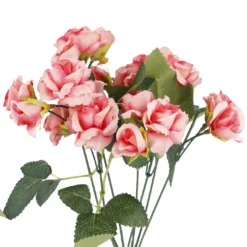Strauß Minirosen, 21 Blüten, pink, 29.5 cm