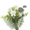 Strauß Wachsblume/Farn, weiß, 37 cm