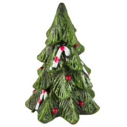 Tanne mit Zuckerstangen, grün, 8 cm