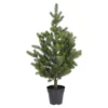 Tannenbaum im Topf, grün, 90 cm