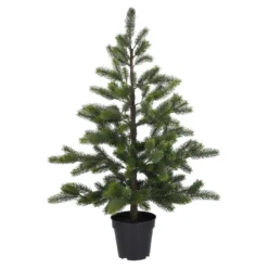 Tannenbaum im Topf, grün, 90 cm