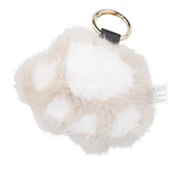 Taschenanhänger Pfote, creme