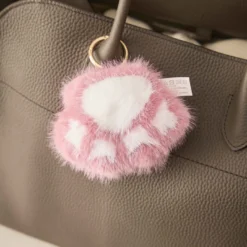 Taschenanhänger Pfote, rosa