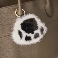 Taschenanhänger Pfote, weiß