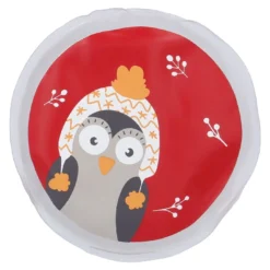 Taschenwärmer Weihnachten, Eule/Mütze