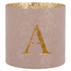 Teelichthalter Buchstabe, A/altrosa, 7.8 x 7.5 cm