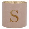 Teelichthalter Buchstabe, S/altrosa, 7.8 x 7.5 cm