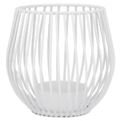 Teelichthalter Modern, weiß, 9 x 8 cm