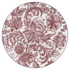 Teller Bali, Blumen/lila, 27 cm