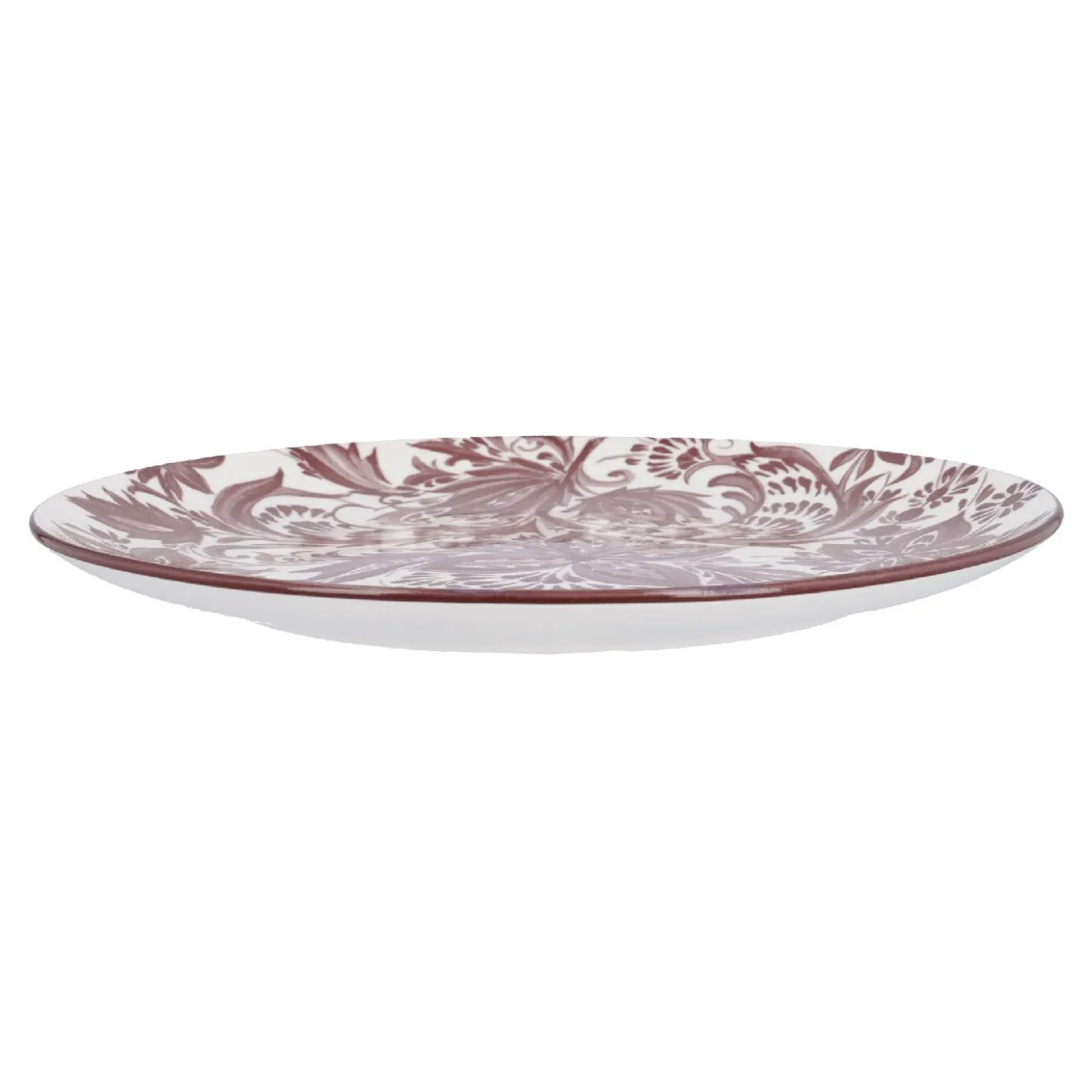 Teller Bali, Blumen/lila, 27 cm