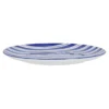 Teller Bali, Streifen/blau, 27 cm