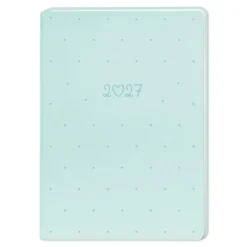 Terminplaner Lederlook, 2027, mint