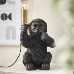 Tischleuchte, Affe, 31.5 cm
