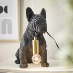 Tischleuchte, Hund, 29 cm
