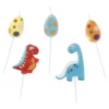 Tortenkerze Geburtstag, 2 Dinos