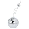 Trinkbecher Discokugel, silber, 11 cm