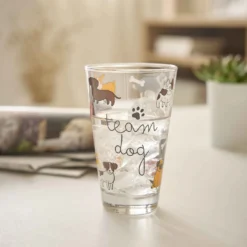 Trinkglas mit Tiermotiv, Team Dog, 310 ml