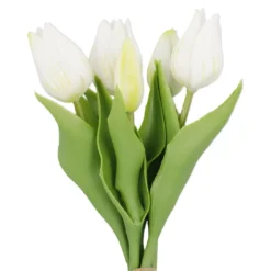 Tulpenstrauß Edel, weiß, 25 cm