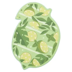 Untersetzer Frucht, Limette/matt, 13.2 x 9.2 cm